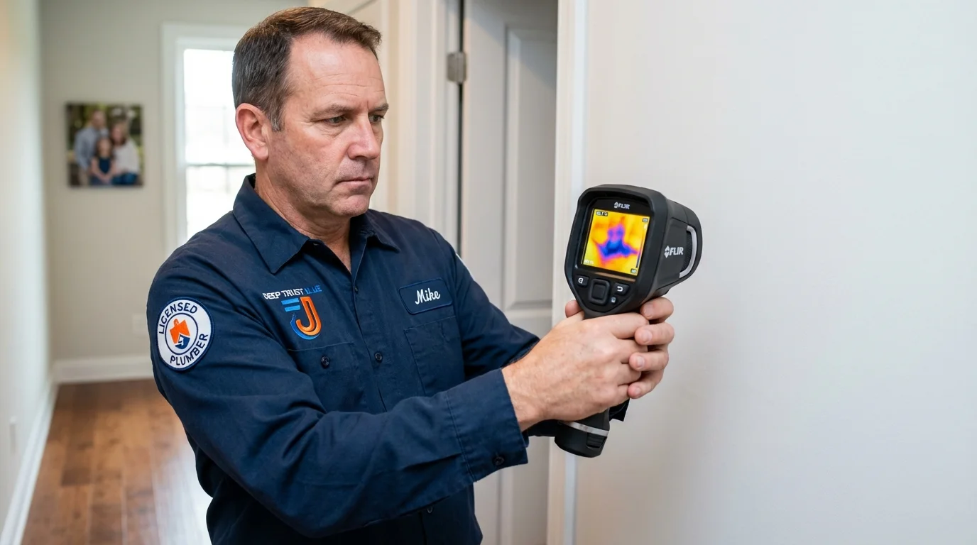 Thermal imaging leak detection by Johns Plumbing LLC in Saint Helen
